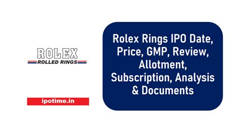 rolex ring ipo price.